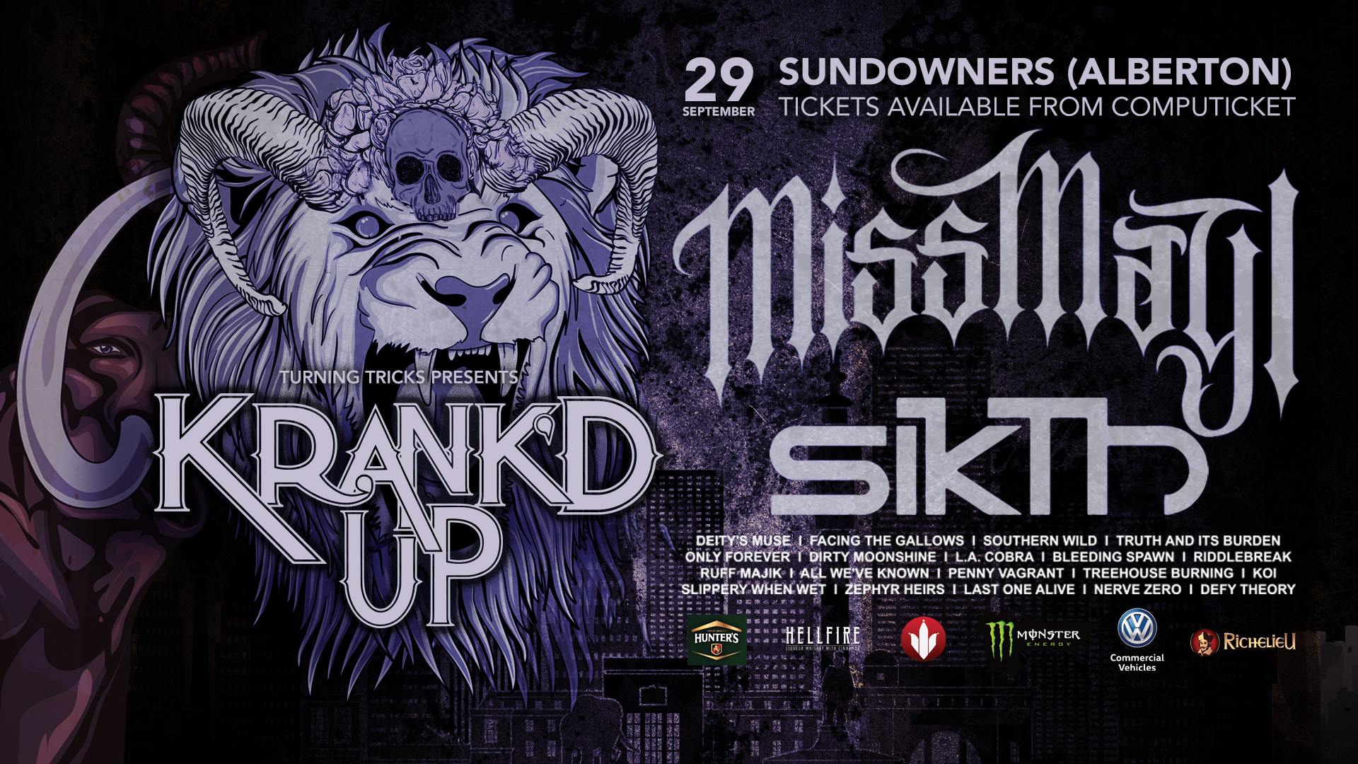 Krank’d Up 2018 featuring Miss May I and SikTh